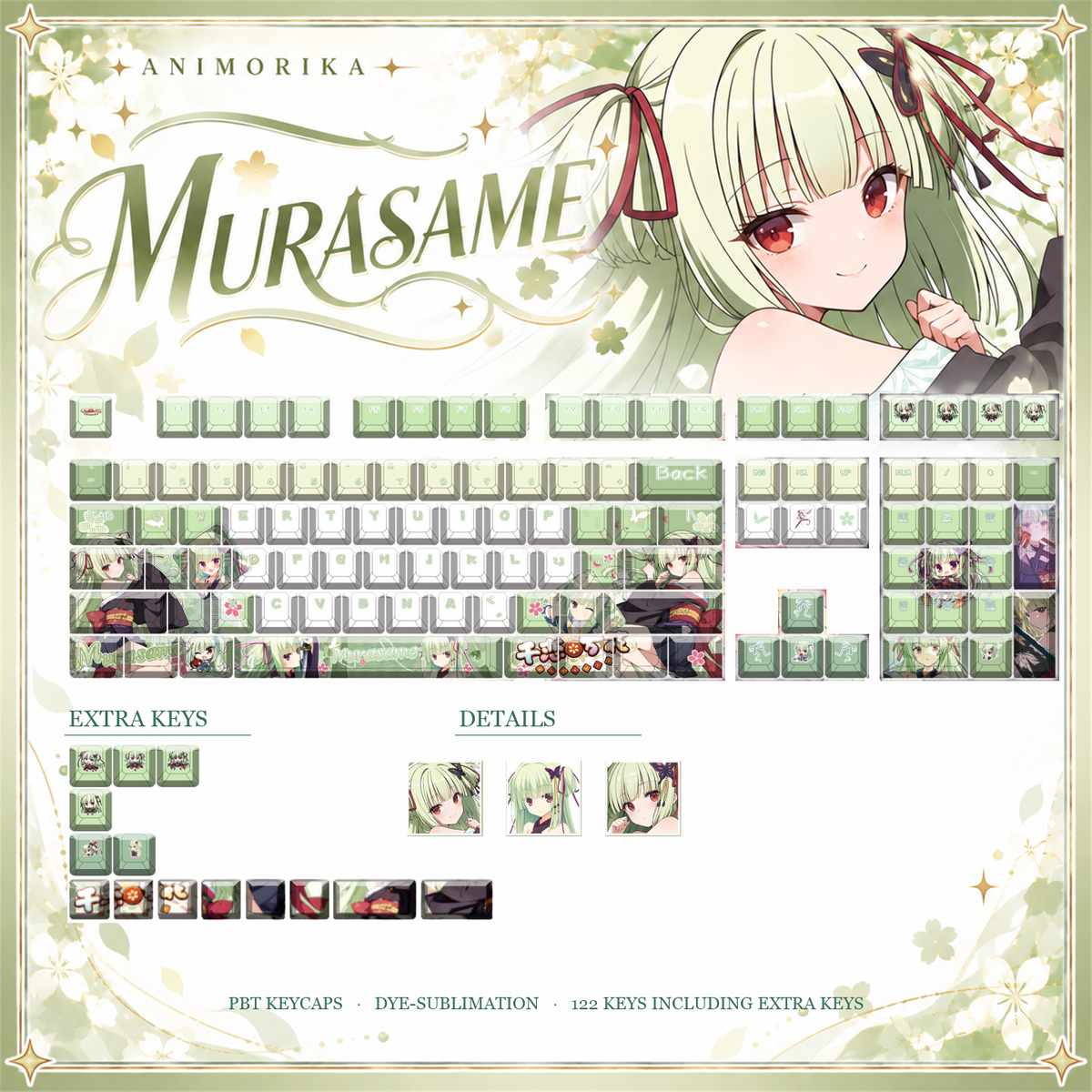 Murasame — Senren Banka 122-Key PBT Dye-Sub Keycap Set