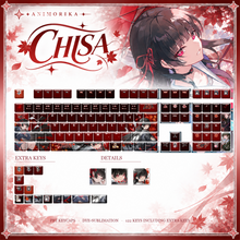 Kuchiba Chisa — Wuthering Waves 122-Key PBT Dye-Sub Keycap Set