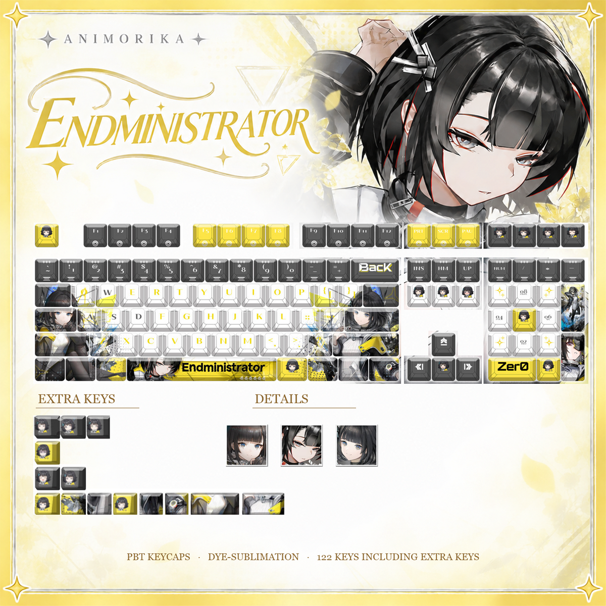 Endministrator — Arknights: Endfield 122-Key PBT Dye-Sub Keycap Set