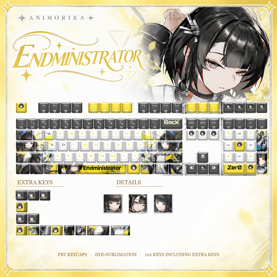 Endministrator — Arknights: Endfield 122-Key PBT Dye-Sub Keycap Set