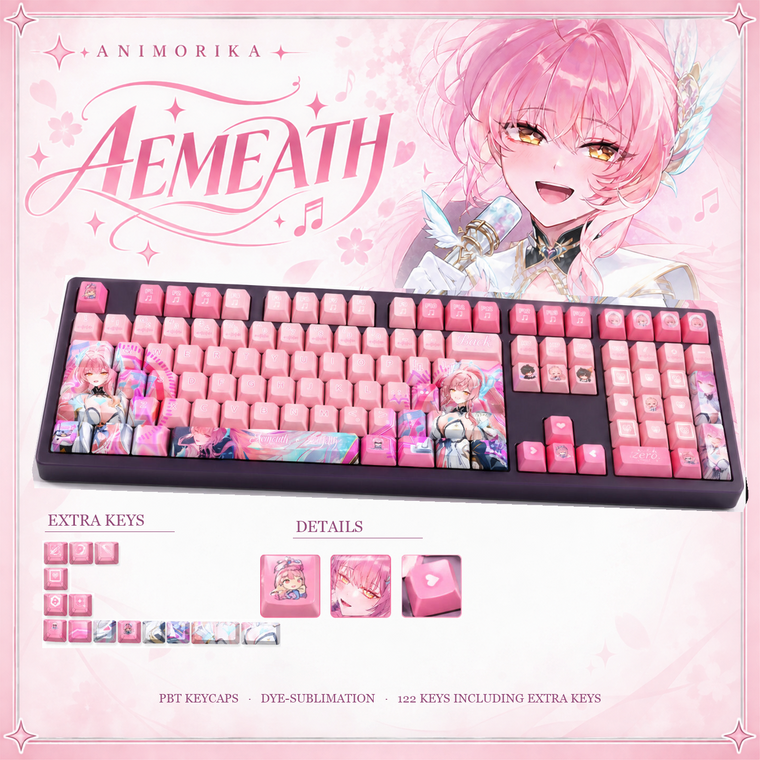 Amis Keyboard Mockup Edition — Wuthering Waves 122-Key PBT Keycap Set