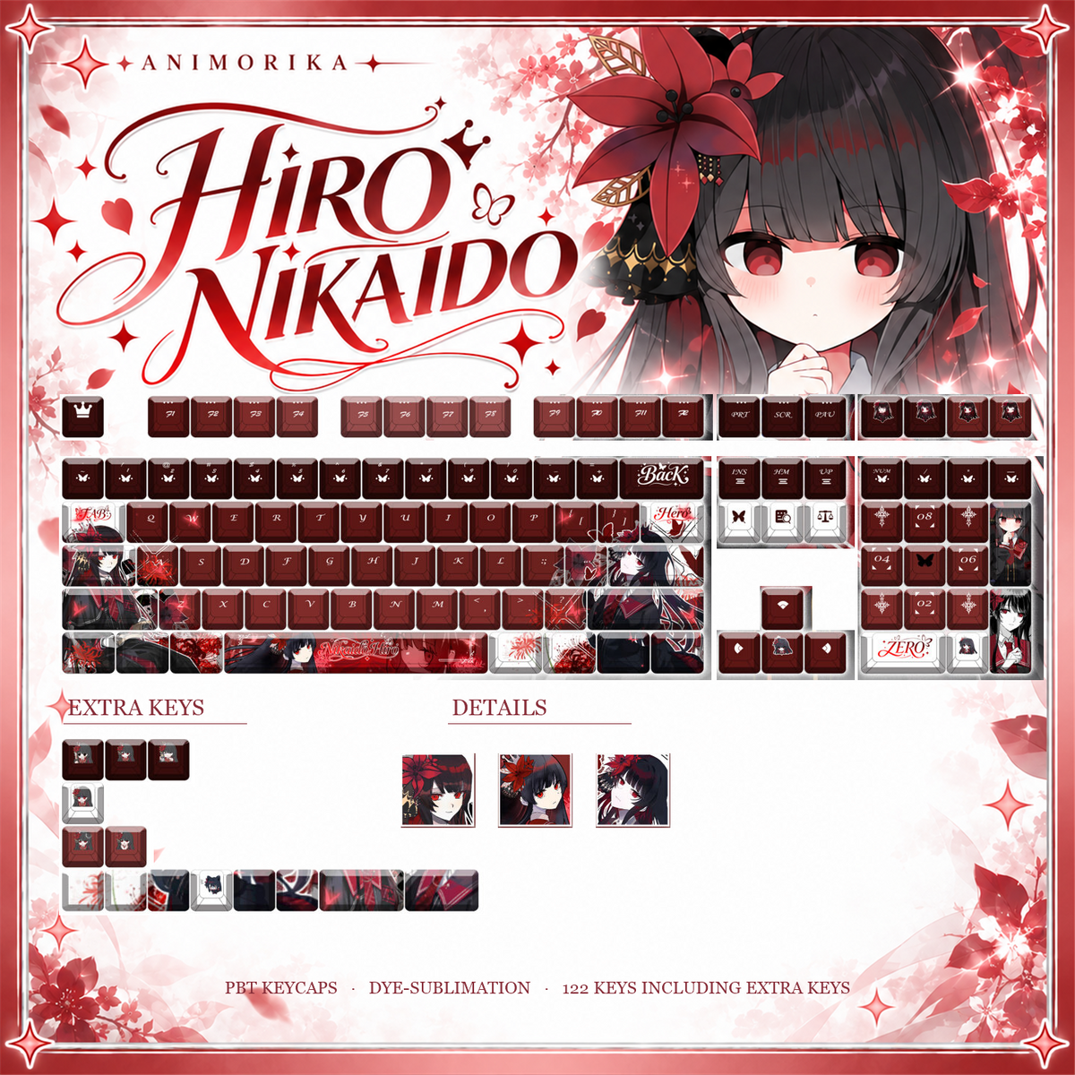 Hiiro Nikaido — Magical Girl Witch Trials 122-Key PBT Dye-Sub Keycap Set