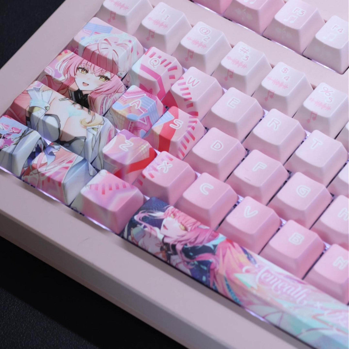 Amis Keyboard Mockup Edition — Wuthering Waves 122-Key PBT Keycap Set
