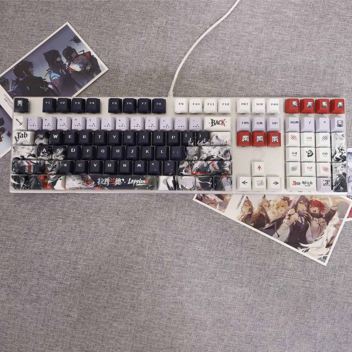 Lappland — Arknights 122-Key PBT Dye-Sub Keycap Set