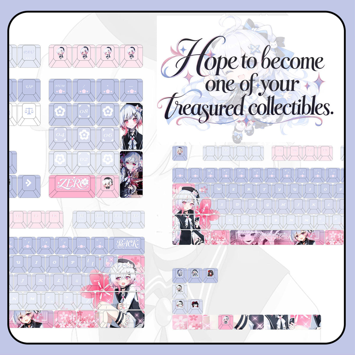 Emma Sakuraba — Magical Girl Witch Trials 122-Key PBT Dye-Sub Keycap Set