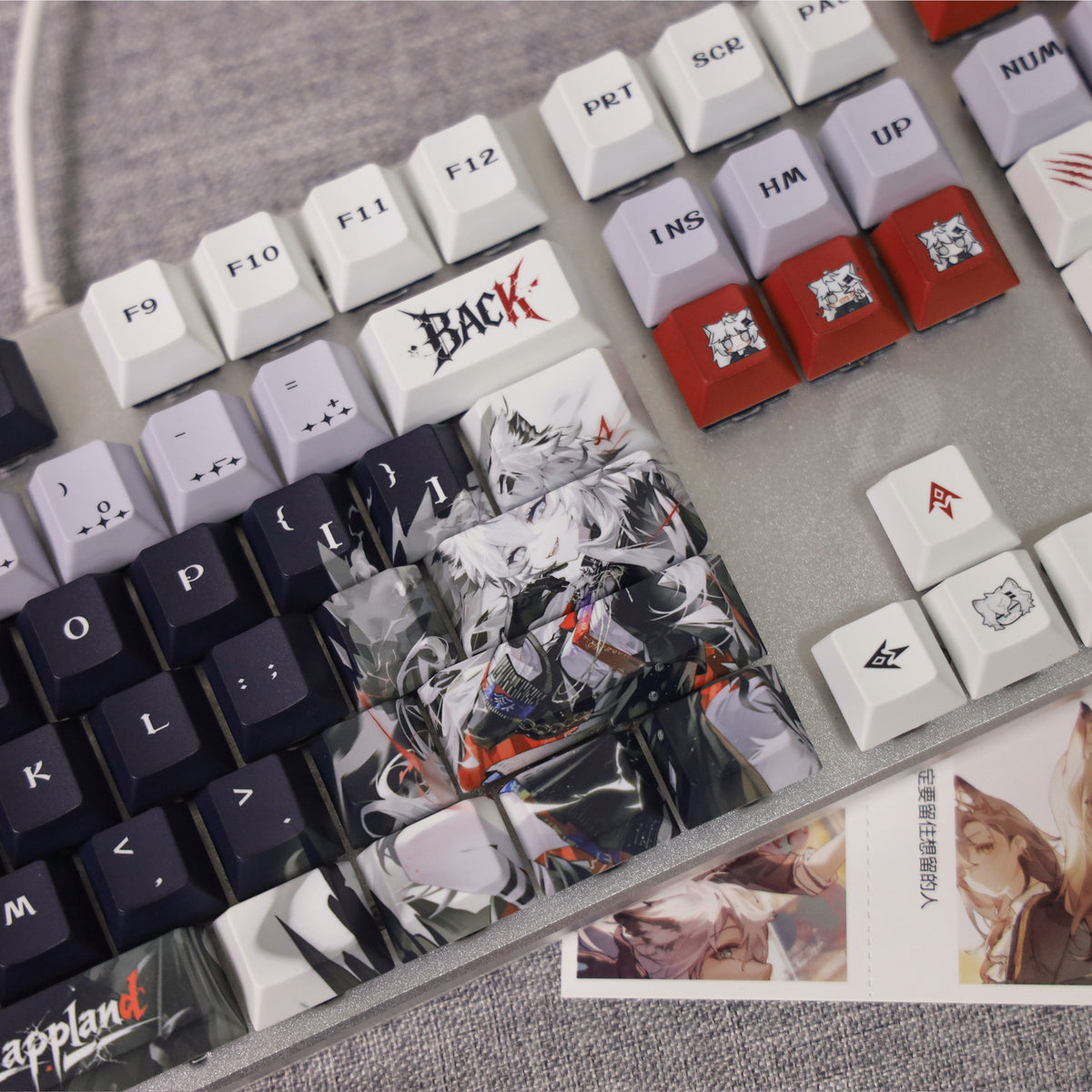 Lappland — Arknights 122-Key PBT Dye-Sub Keycap Set