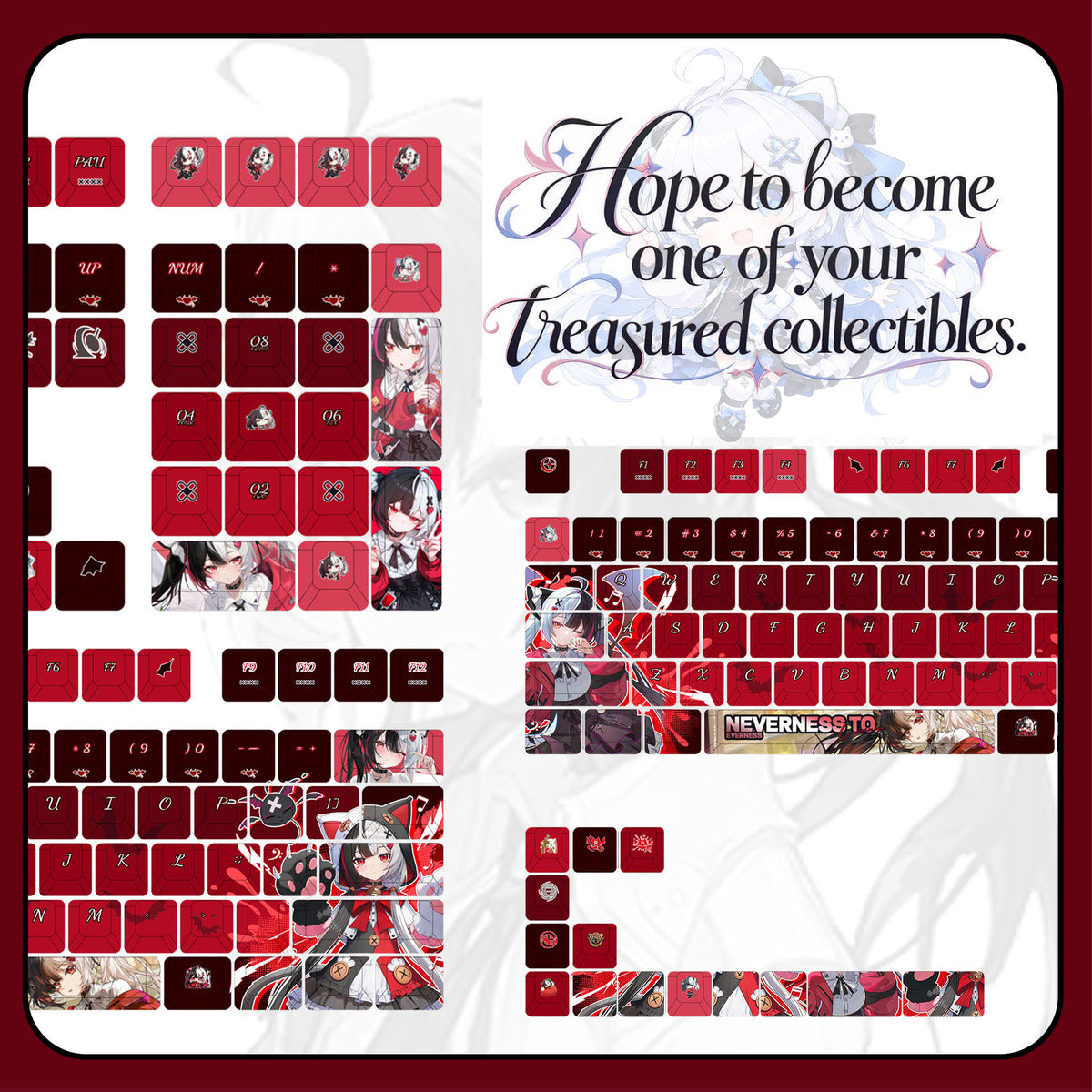 Requiem — Neverness to Everness 122-Key PBT Dye-Sub Keycap Set