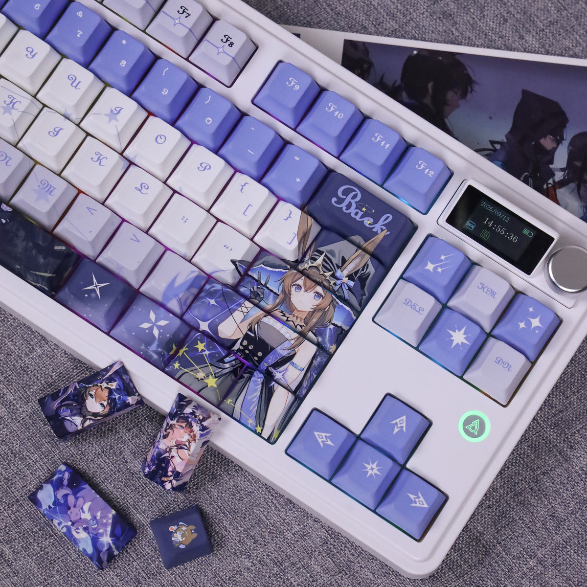 Amiya Starlight Symphony — Arknights 122-Key PBT Dye-Sub Keycap Set