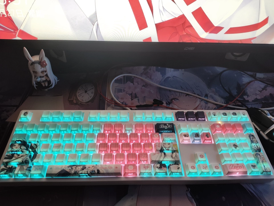 Alice & Kei — Blue Archive 122-Key PBT Dye-Sub Keycap Set