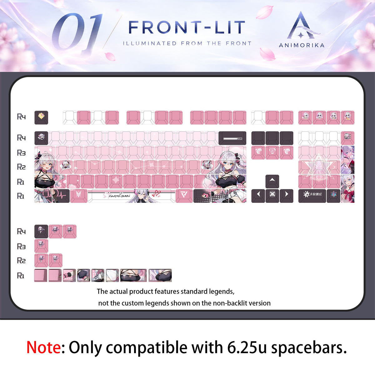 Kanami — Strinova 122-Key PBT Dye-Sub Keycap Set