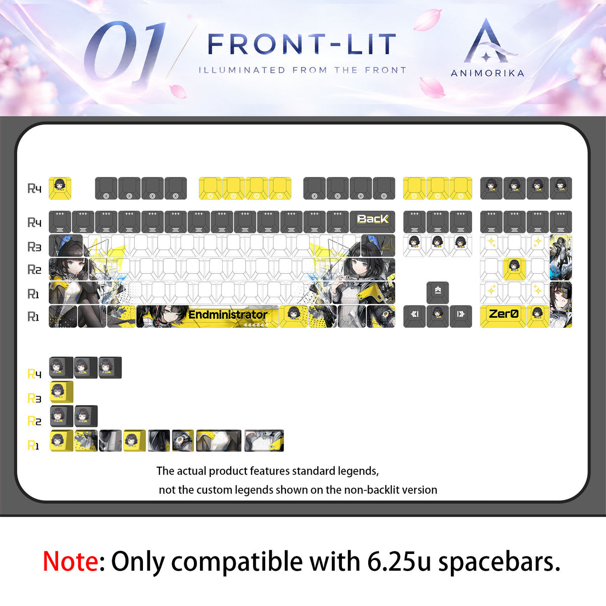 Endministrator — Arknights: Endfield 122-Key PBT Dye-Sub Keycap Set