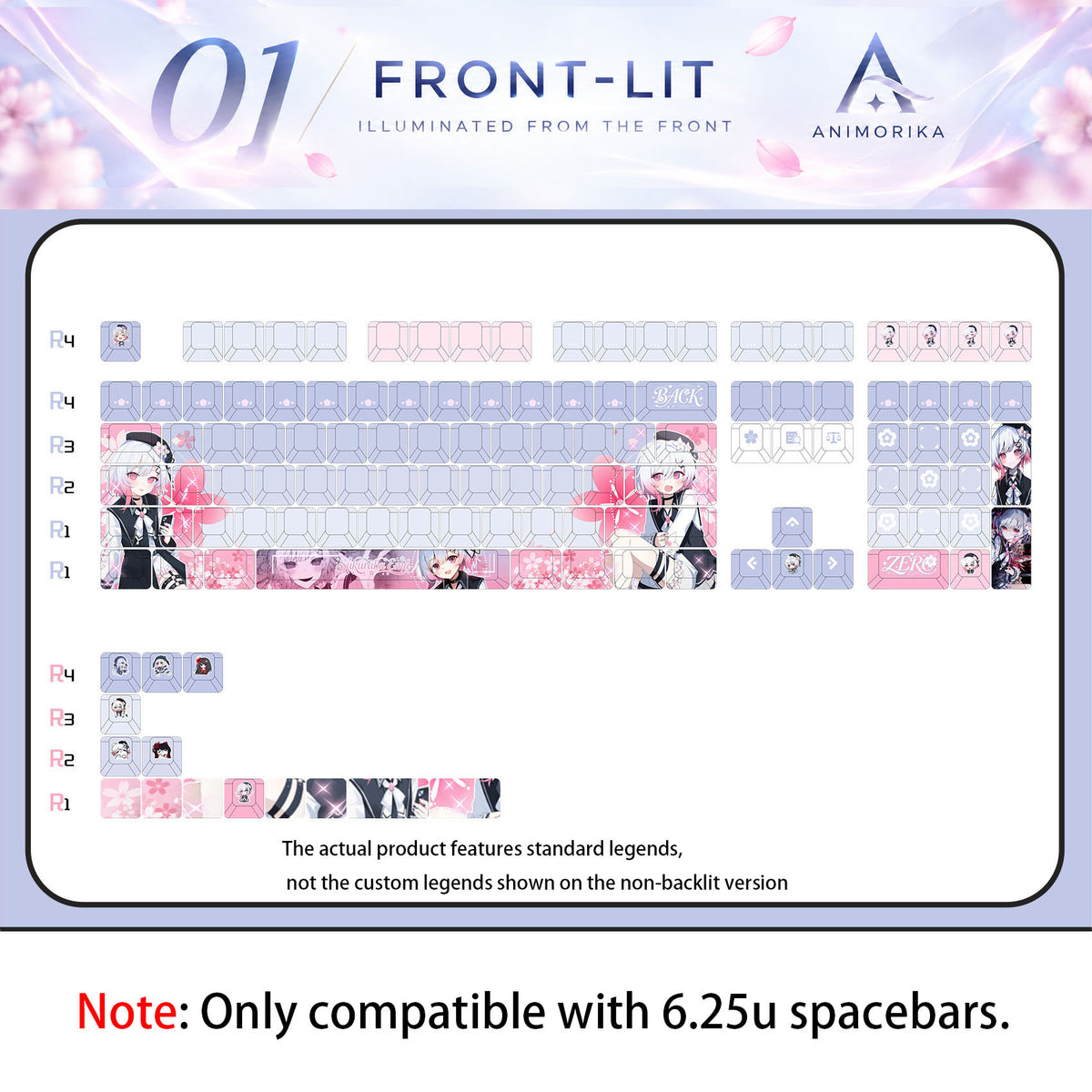 Emma Sakuraba — Magical Girl Witch Trials 122-Key PBT Dye-Sub Keycap Set