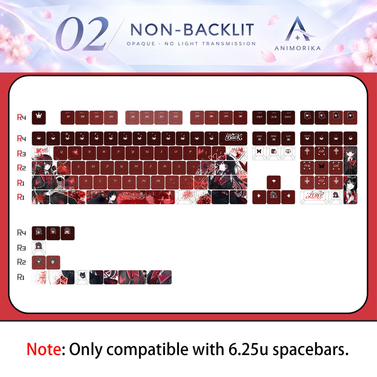 Hiiro Nikaido — Magical Girl Witch Trials 122-Key PBT Dye-Sub Keycap Set