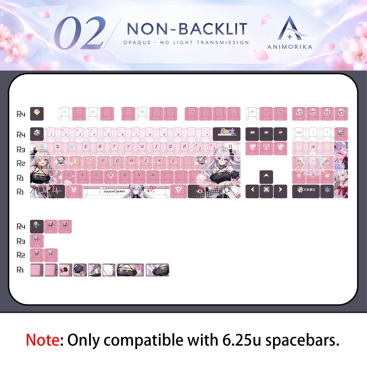 Non-Backlit keycap
