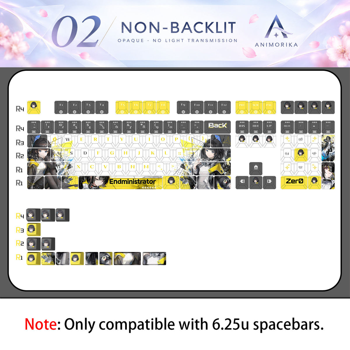 Endministrator — Arknights: Endfield 122-Key PBT Dye-Sub Keycap Set