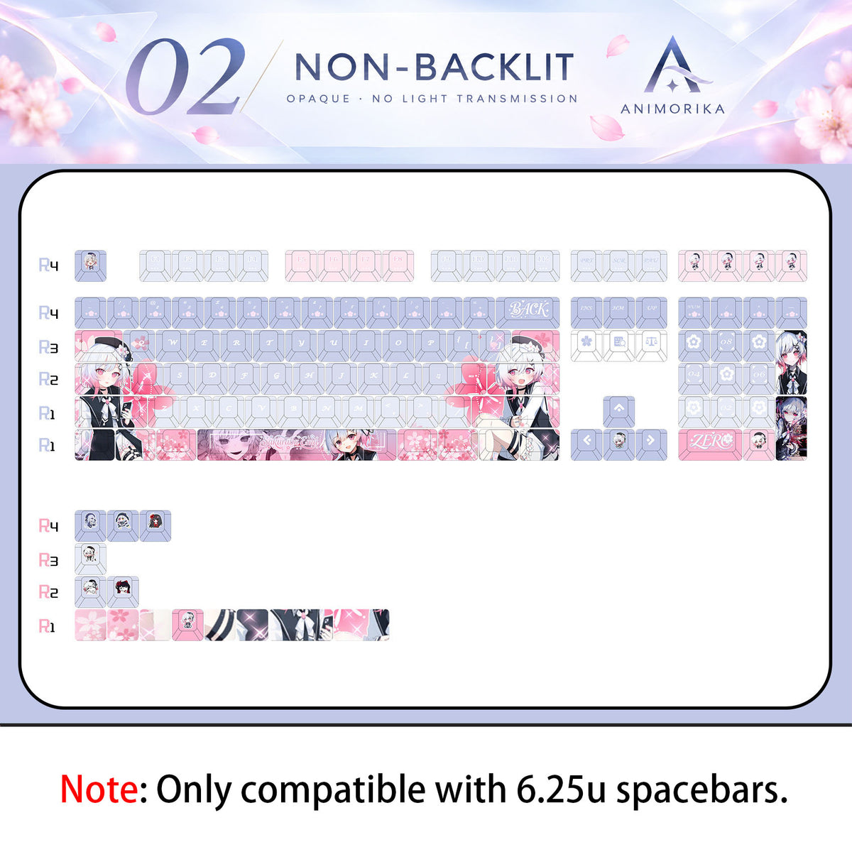 Emma Sakuraba — Magical Girl Witch Trials 122-Key PBT Dye-Sub Keycap Set