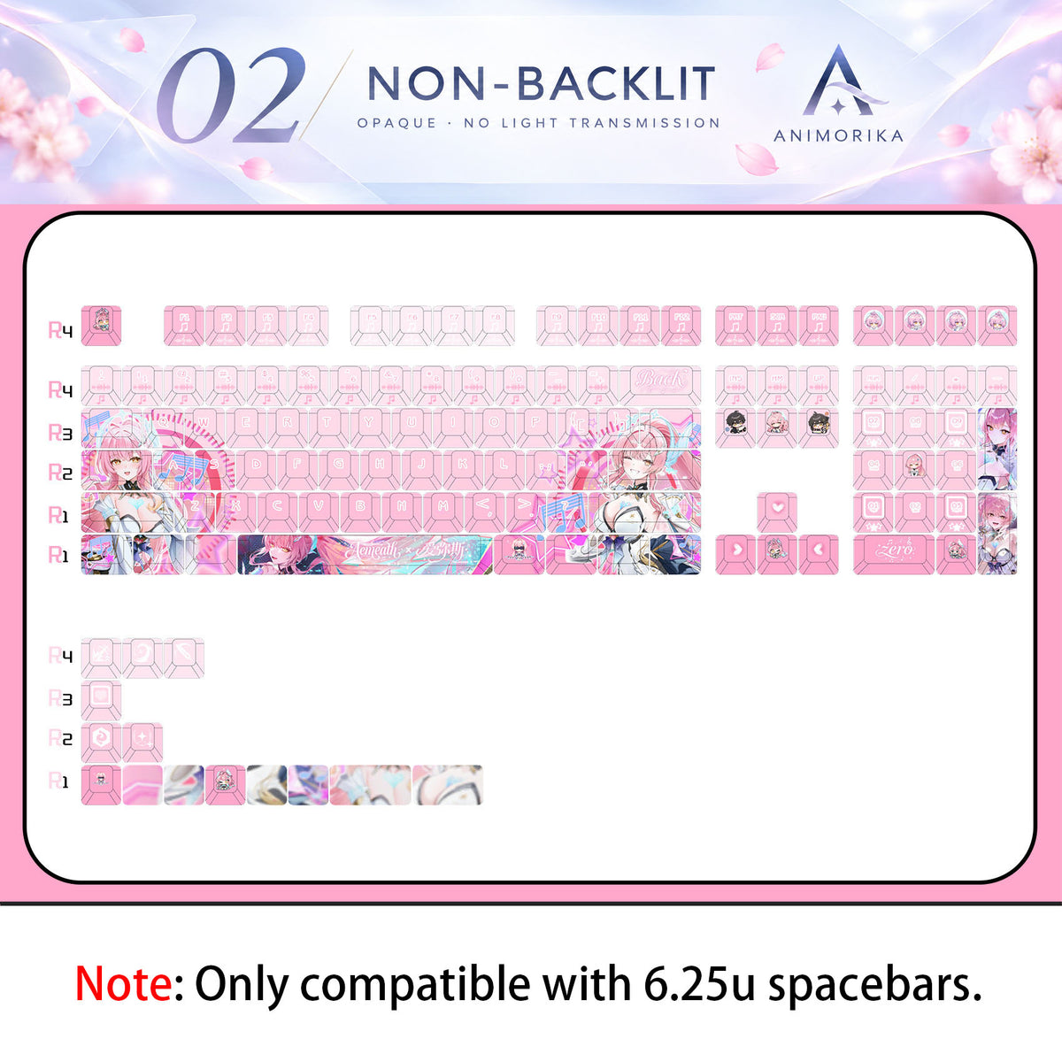 Amis Keyboard Mockup Edition — Wuthering Waves 122-Key PBT Keycap Set
