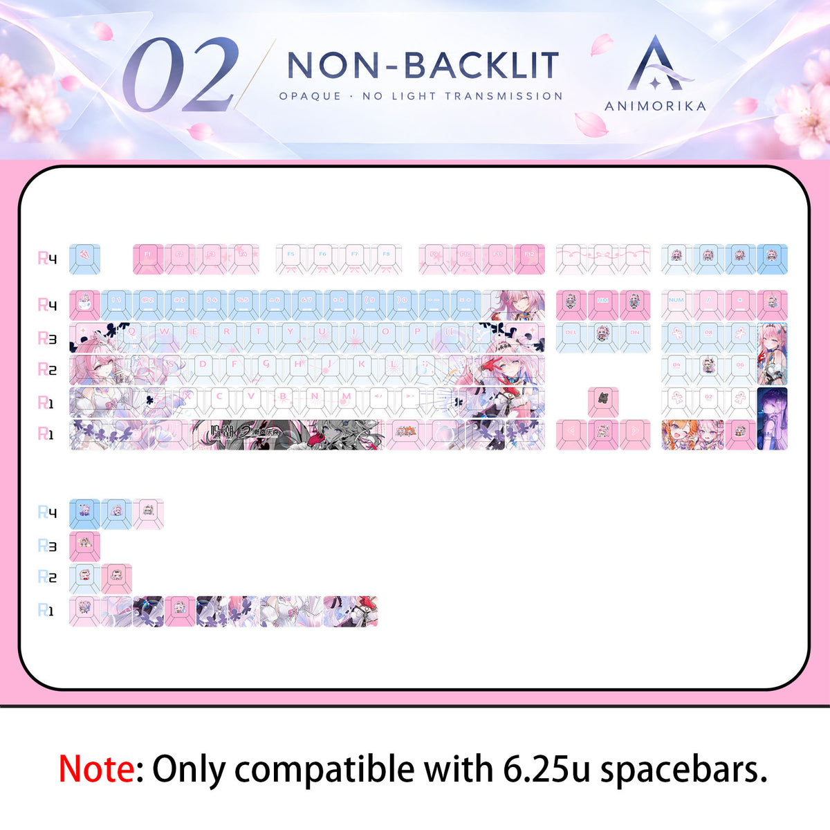 Non-Backlit keycap