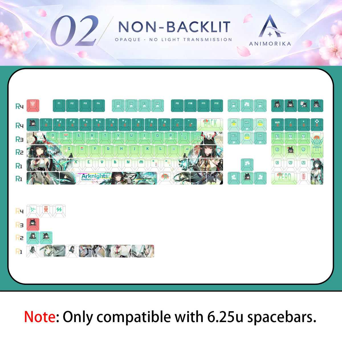 Zhuang Fangyi — Arknights: Endfield 122-Key PBT Dye-Sub Keycap Set