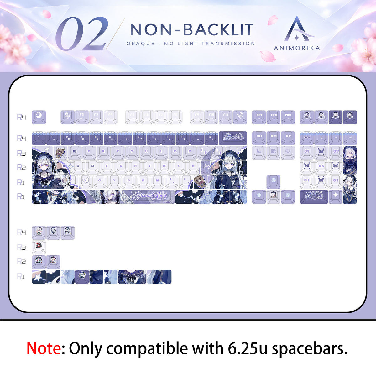 Non-Backlit keycap