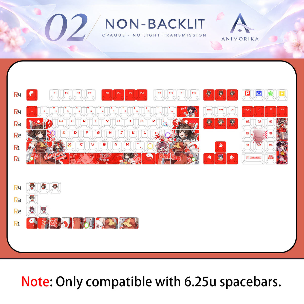 Non-Backlit keycap