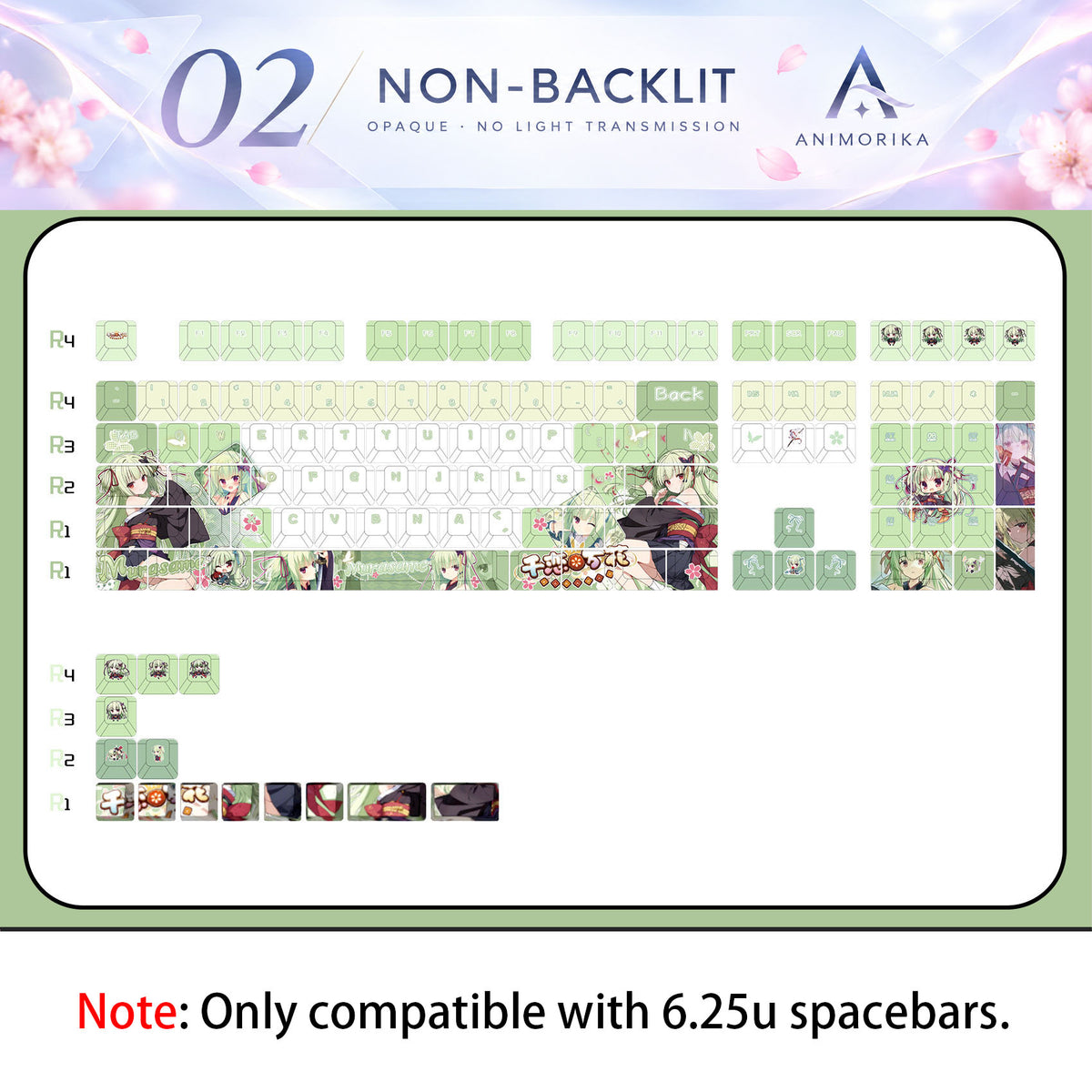 Murasame — Senren Banka 122-Key PBT Dye-Sub Keycap Set