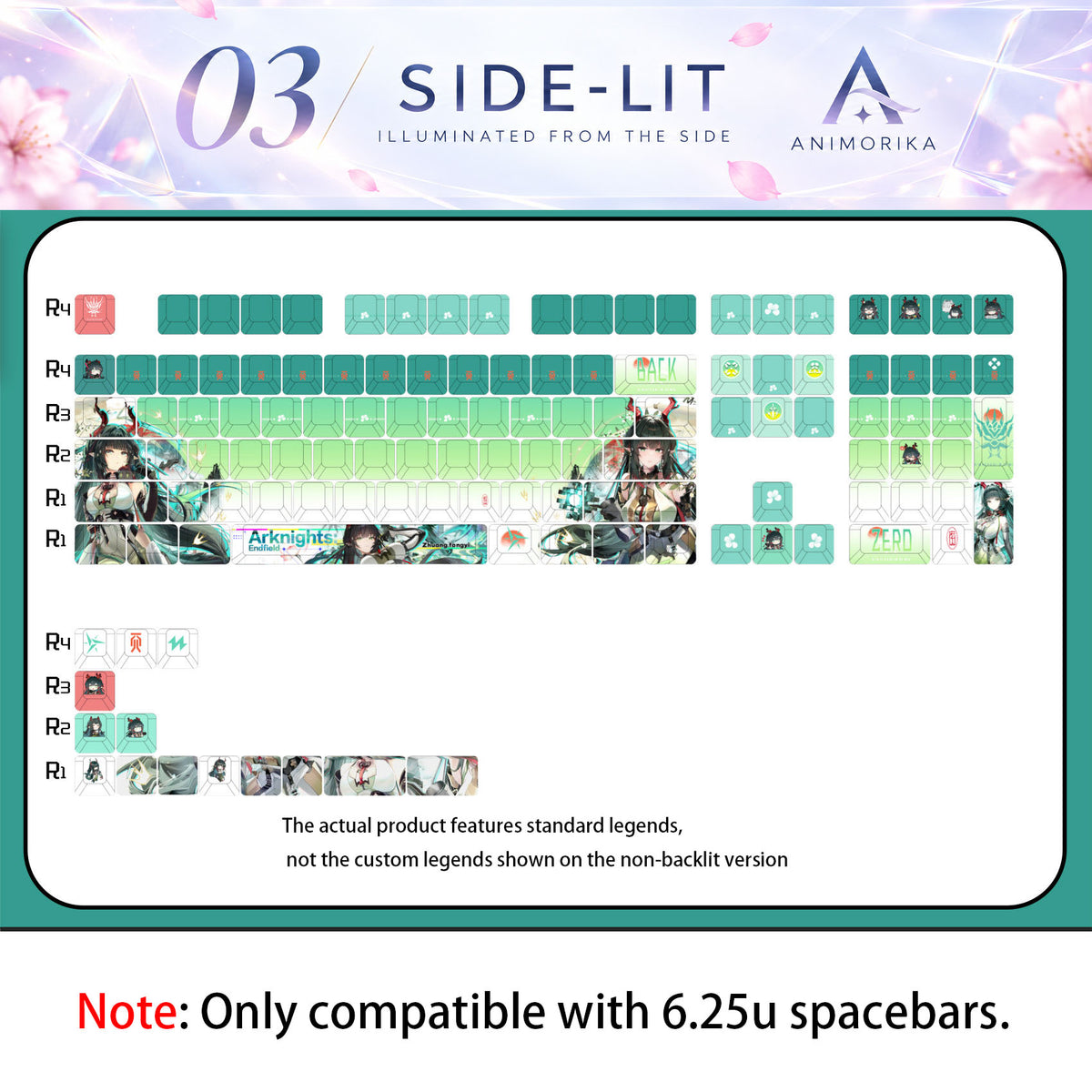 Zhuang Fangyi — Arknights: Endfield 122-Key PBT Dye-Sub Keycap Set