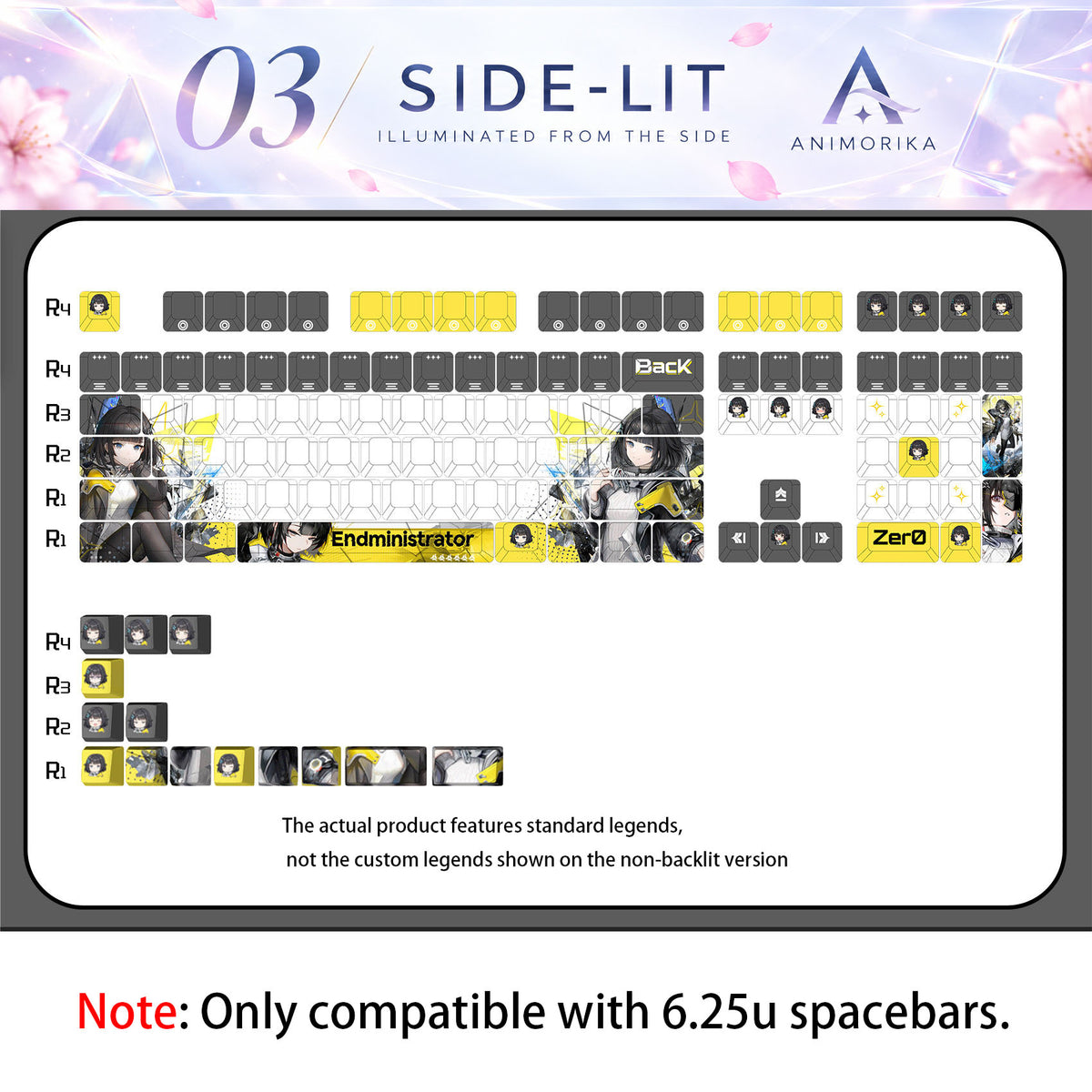 Endministrator — Arknights: Endfield 122-Key PBT Dye-Sub Keycap Set