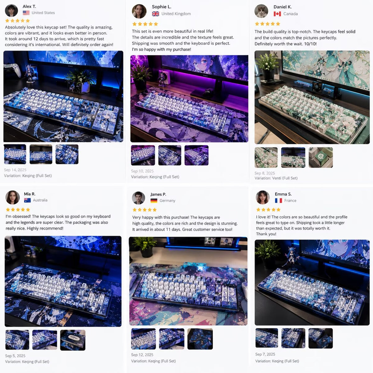 Anime keycap desk inspiration