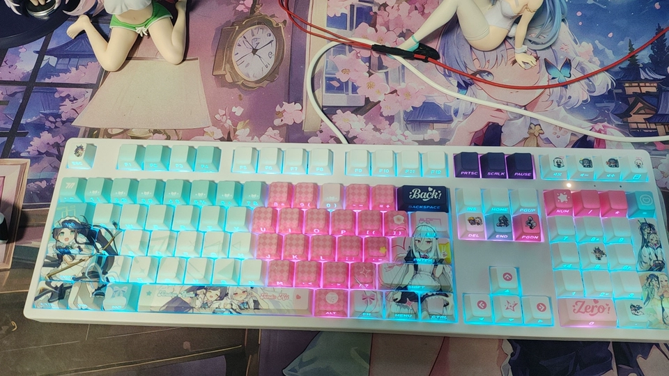 Alice & Kei — Blue Archive 122-Key PBT Dye-Sub Keycap Set